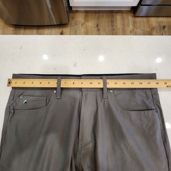 Tailor Vintage Pants Mens 36x30 Gray Luxe Performance New Canaan Golf Casual* - Picture 9 of 13
